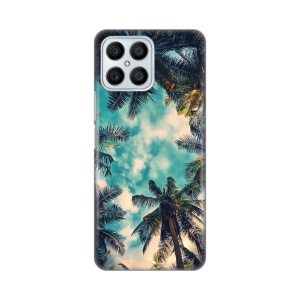 Силиконовый чехол с принтом для Honor X8 Palm Tree