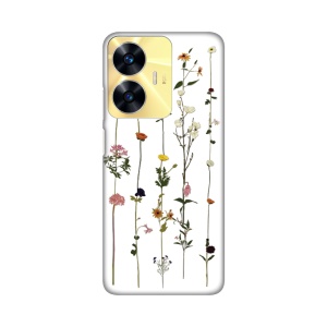 Силиконовый чехол с принтом для Realme C55 Flower