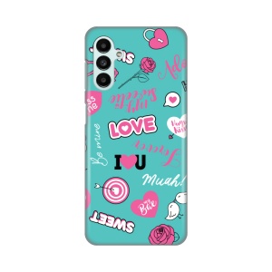 Силиконовый чехол с принтом для Samsung A136B/A047F Galaxy A13 5G/A04s Love