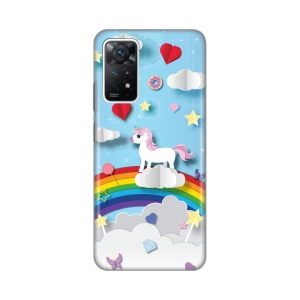 Силиконовый чехол с принтом для Xiaomi Redmi Note 11 Pro 4G/5G/Note 12 Pro 4G Unicorn