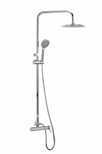 Смеситель для душевой кабины MINOTTI TUBO с комплектом стояка для душа