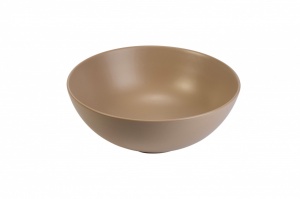 Умывальник встраиваемый MINOTTI fi415x155 матовый бежевый - Img 2