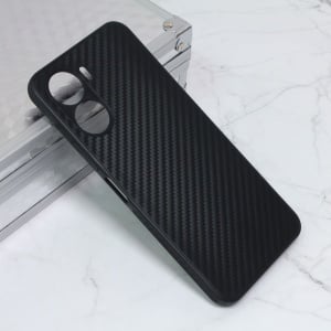 Чехол из углеродного волокна для Vivo Y16 черный