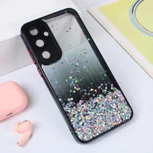 Чехол с блестками для Samsung A356B Galaxy A35 5G, черный