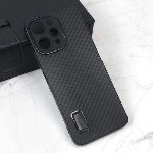 Чехол с карбоновой полосой для Xiaomi Redmi 12, черный