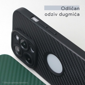Чехол Carbon Stripe для Honor X8a зеленый - Img 4