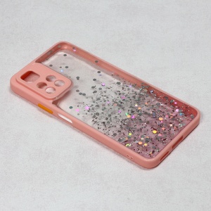 Чехол Frame Glitter для Xiaomi Redmi Note 11 Pro Plus/Poco X4 NFC, розовый