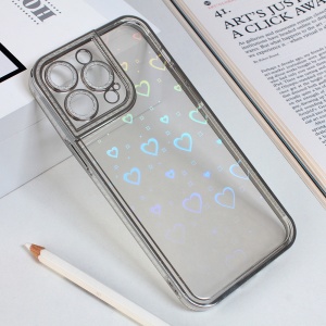 Чехол Heart IMD для iPhone 14 Pro Max 6.7 серебристый
