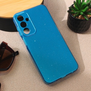 Чехол Sparkle Dust для Samsung A256B Galaxy A25 5G, светло-голубой