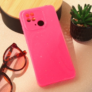 Чехол Sparkle Dust для Xiaomi Redmi 10C розовый