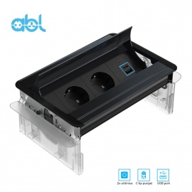 ABL AERO FLIP-S CRNI/CRNI 2XSUKO 1XUSB A+C 35W CHARGER - Img 4