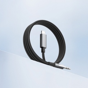 Adapter LDNIO LSY81i iPhone Lightning na 3.5mm muski crni 1m - Img 2