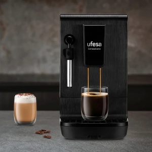 Aparat za esspreso kafu Ufesa Senzacione Bllanca/mlevena/zrno/zapremina 1.4l/crno-siva - Img 2