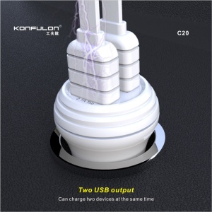 Auto punjac KONFULON C20 5V 3.1A Dual USB - Img 4
