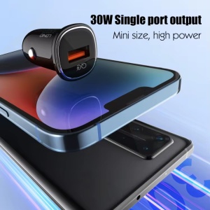 Auto punjac LDNIO C105, QC3.0, 30W USB Type C crni - Img 3