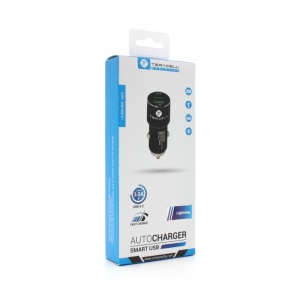 Auto punjac Teracell Evolution TC-05 2xUSB QC3.0 2.4A sa iPhone lightning kablom crni - Img 3