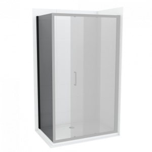 Bočno staklo COPEN ATLAS BLACK 80x195cm tonirano staklo 6mm crni mat ram - Img 2
