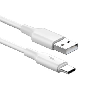 Data kabl KONFULON DL49, 2.4A, USB na Type C beli 1m - Img 1