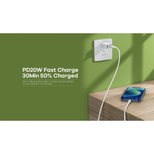 Data kabl REMAX Chaining Series II PD 20W Fast Charging RC-198i Type C na iPhone lightning beli - Img 4