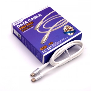Data kabl REMAX Chaining Series II PD 65W Fast Charging RC-198 Type C na Type C beli - Img 3