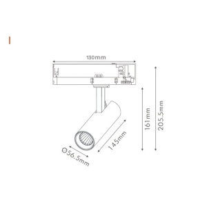DAWN LED REFLEKTOR SINSKI EL-T21D010 10W CCT CRNI TROFAZNI - Img 2