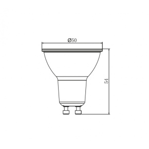 DAWN LED SIJALICA GU10 4.7W 3000K 345lm 36° - Img 2