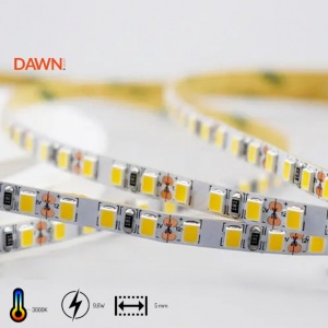 DAWN LED TRAKA HL 2835-120-WW 12V IP20 (5met, 9.6W/m, 5mm)
