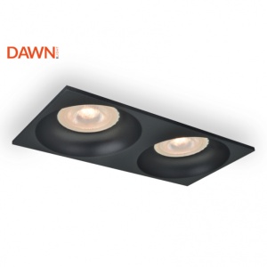 DAWN ROZETNA JM-052 2*GU10 CRNA