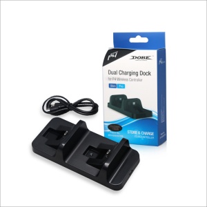 Dobe TP4-002 Punjac za PS4 kontrolere dual crni - Img 1