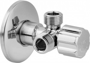 Ek ventil ALBERTONI dupli 1/2x3/8x3/8 - Img 1