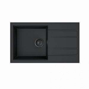 Granitna sudopera MILO RETTO 78x46 Lava stone sa sifonom