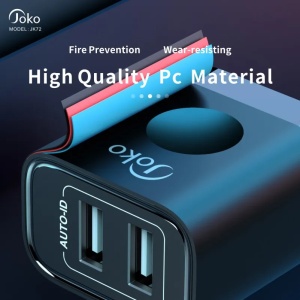 Kucni punjac KONFULON JK72, 2xUSB, 2.4A,12W, sa micro USB kablom beli - Img 2