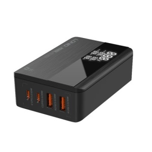 Kucni punjac LDNIO A4808Q SUPER FAST PPS 65W 2xPD 2xUSB crni - Img 1