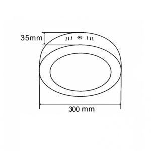 LED PANEL KA-C5 24W 4000K CRNI - Img 1