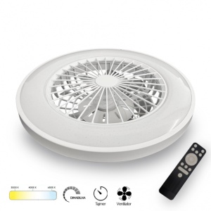 LED PLAFONJERA YL-FAN-G010 48W 3000K/4000K/6500K BELA DIMABILNA