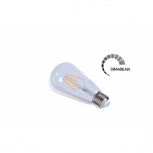 LED SIJALICA FILAMENT DIM ST64 4W E27 2700K 400lm - Img 1