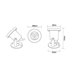 LED SPOT HX-UW85-9W - Img 1