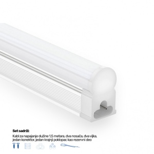 LED SVETILJKA KL T5 1,2m 24W 6500K SILVER - Img 3