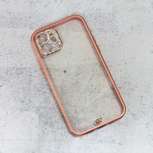 Maska Cirkon Camera za iPhone 12 6.1 roze