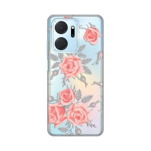 Maska Silikonska Print Skin za Honor X7a Elegant Roses