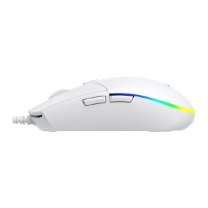 Miš Baracuda CRAB 3600DPI/6D/Optički/RGB/Bela - Img 3