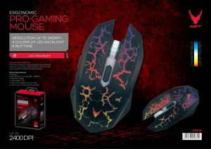 Mouse Omega VGMB02 Gaming 800-2400 Dpi