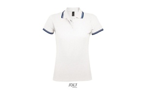 PASADENA WOMEN ženska polo majica sa kratkim rukavima - bela/teget, XXL - Img 4