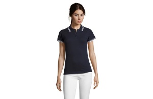 PASADENA WOMEN ženska polo majica sa kratkim rukavima - teget/bela, XXL