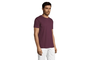 REGENT unisex majica sa kratkim rukavima - bordo, M - Img 2