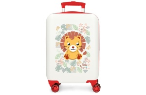 ROLL ROAD HAPPY PETS dečiji kofer 55 cm - bela/crvena