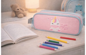 ROLL ROAD HAPPY PETS prazna pernica sa 2 pregrade - pink - Img 7