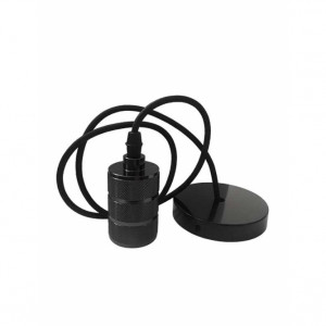 RUSTIK 112 VISILICA 1*E27 CRNA - Img 1