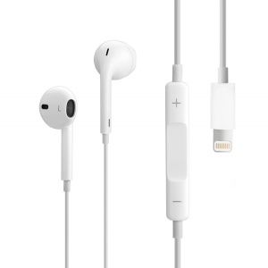 Slusalice sa adapterom za punjenje JH 201 za iPhone lightning bele - Img 1