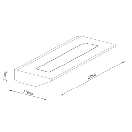 SOLEA 50 ZIDNA LAMPA 12W 3000K DRVO - Img 3
